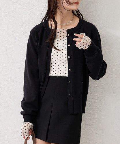 【色/黑色】帶吊墜日常開衫