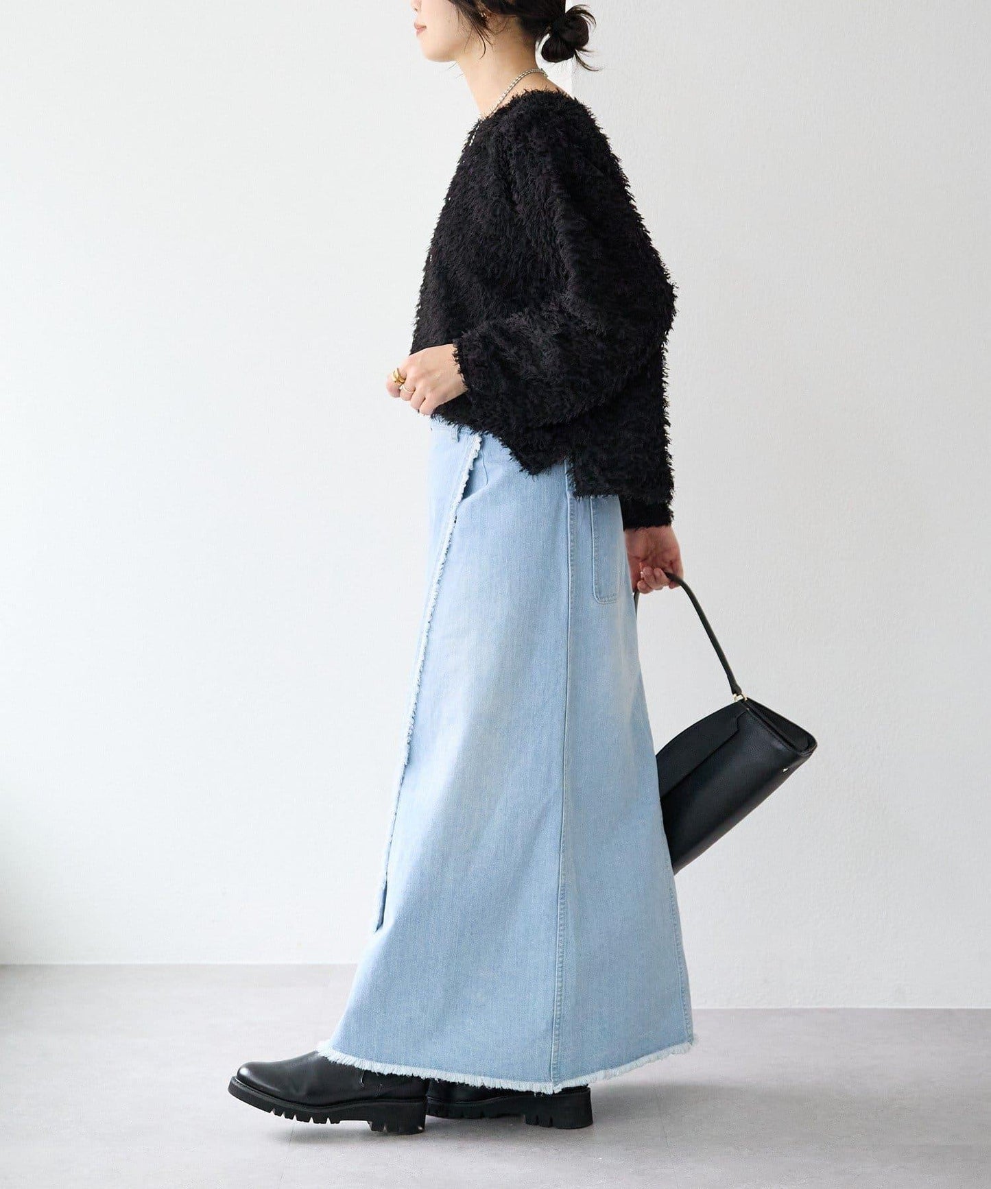 【適合正式場合】羽毛提花襯衫/預計12月下旬發貨