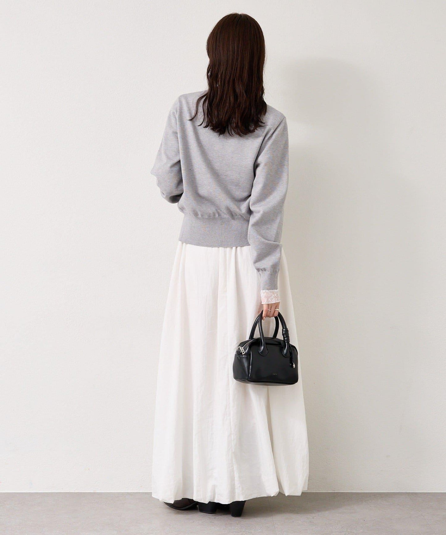 【色/黑色】帶吊墜日常開衫