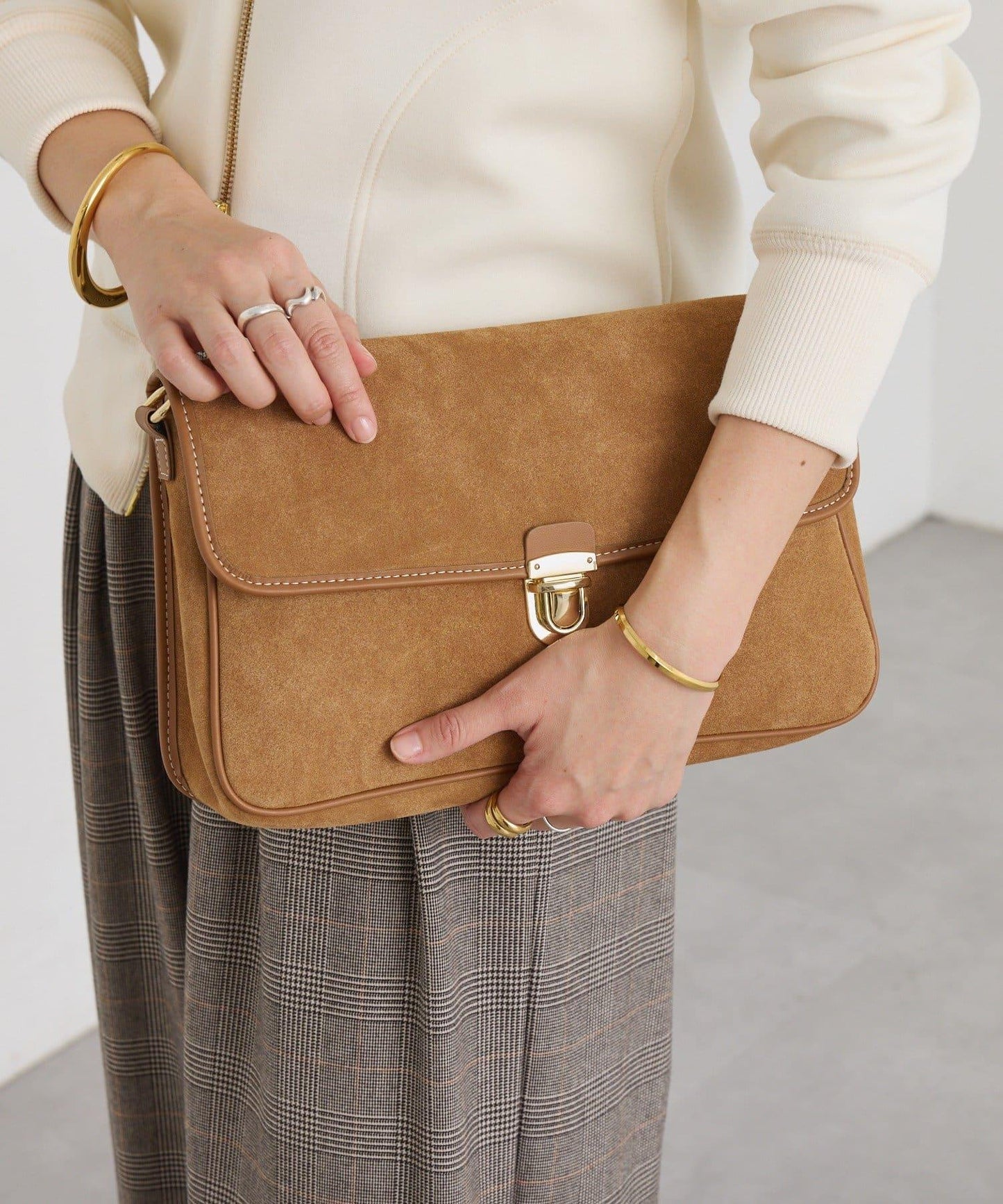 【RIVE DROITE】翻蓋單肩包