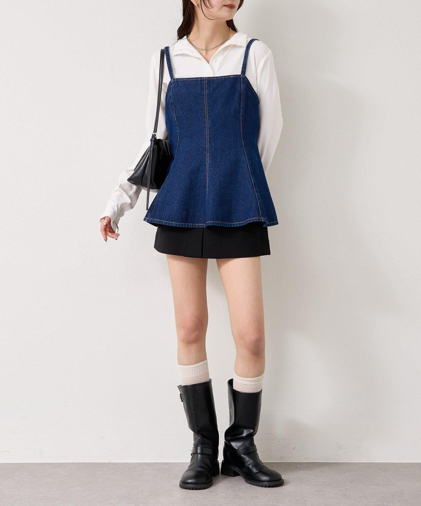 羅紋亨利領套頭衫