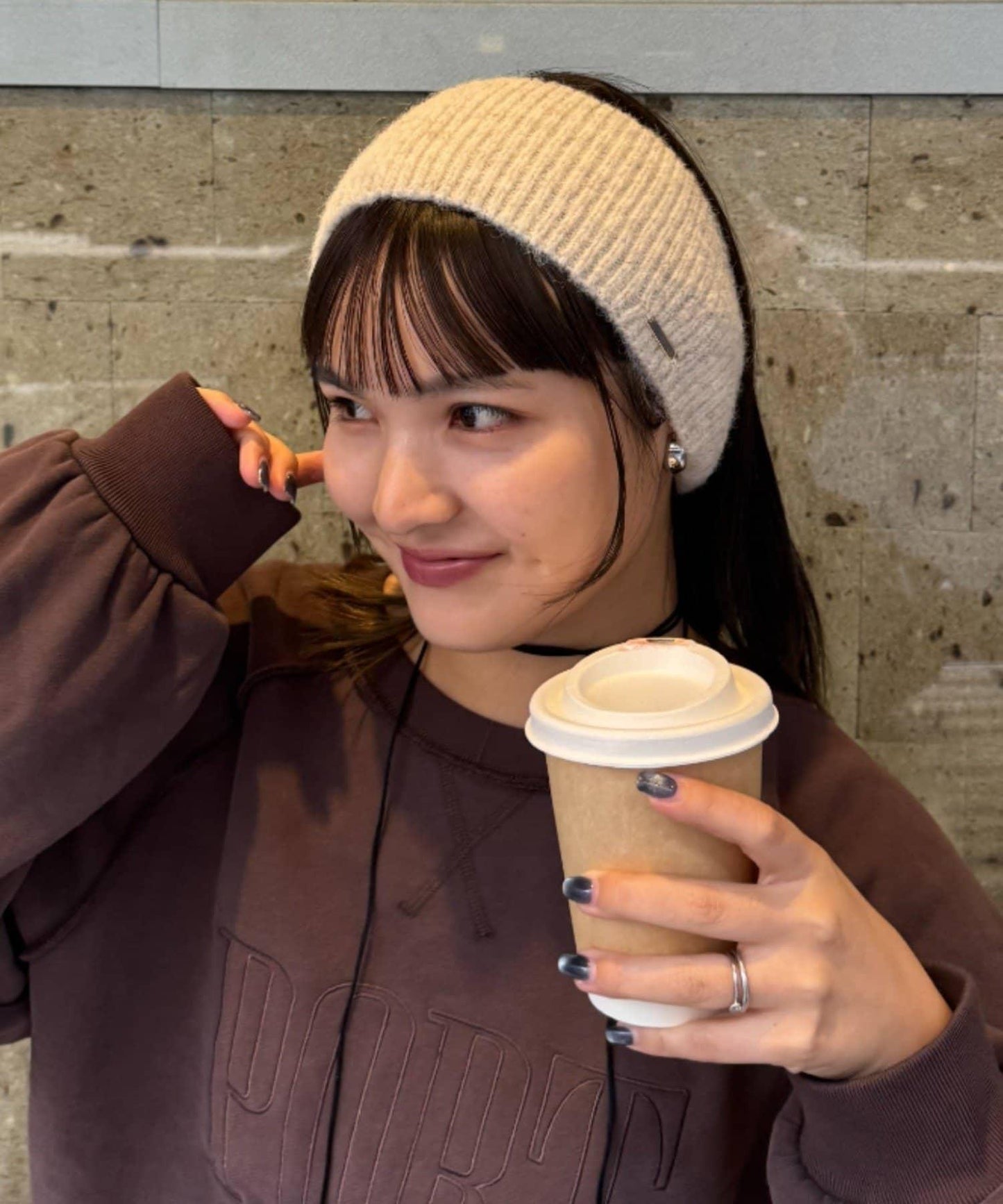 【平價】帶飾牌羅紋髮帶