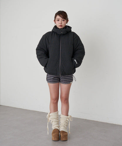 剪裁標誌羽絨服