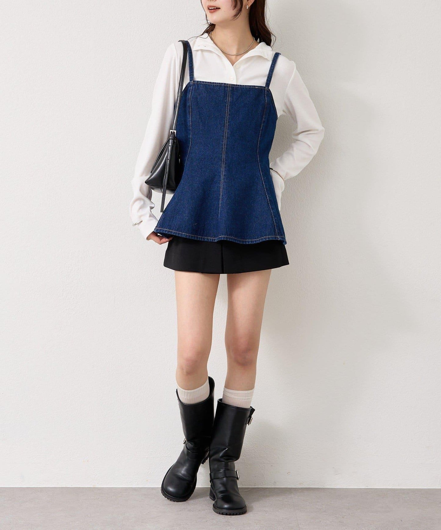 羅紋亨利領套頭衫