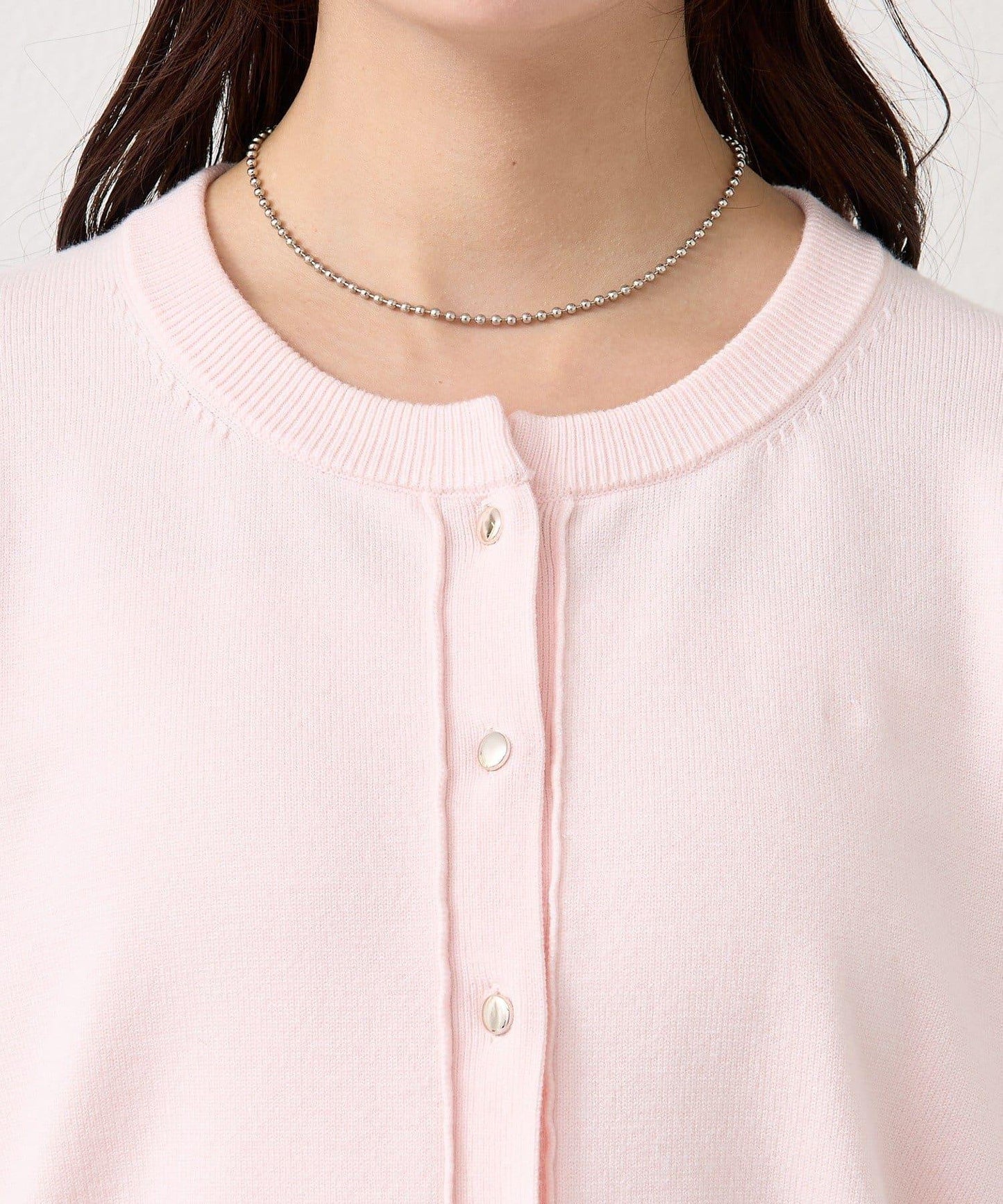 【色/黑色】帶吊墜日常開衫