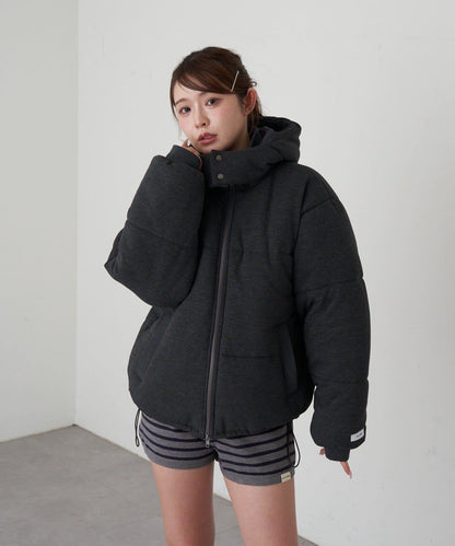 剪裁標誌羽絨服