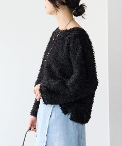 【適合正式場合】羽毛提花襯衫/預計12月下旬發貨