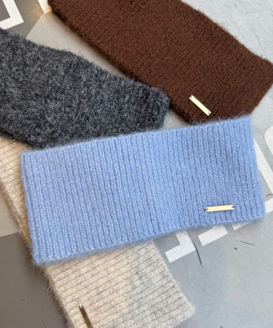 【平價】帶飾牌羅紋髮帶