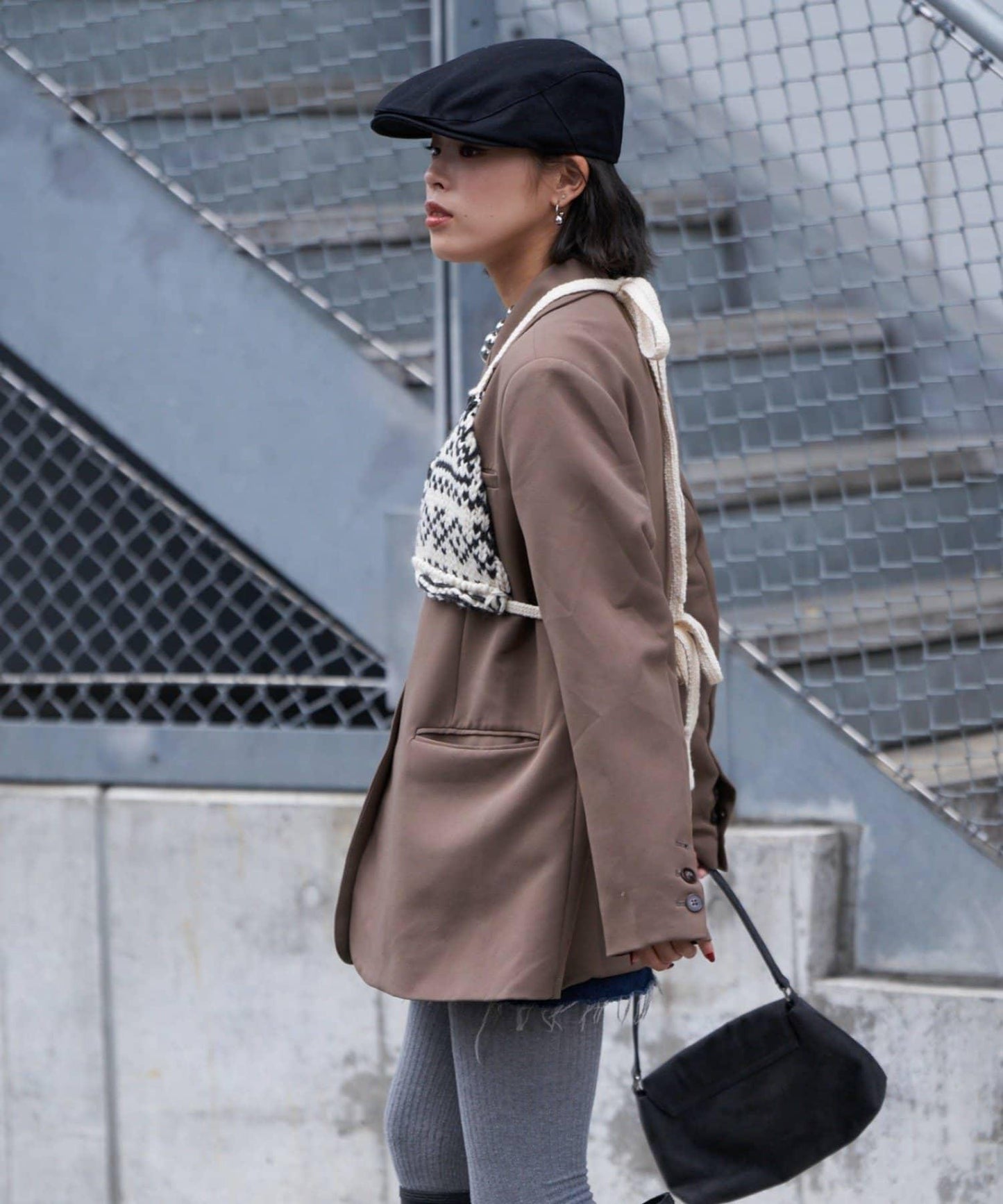 【etsinta/エシンタ】北歐風針織文胸背心