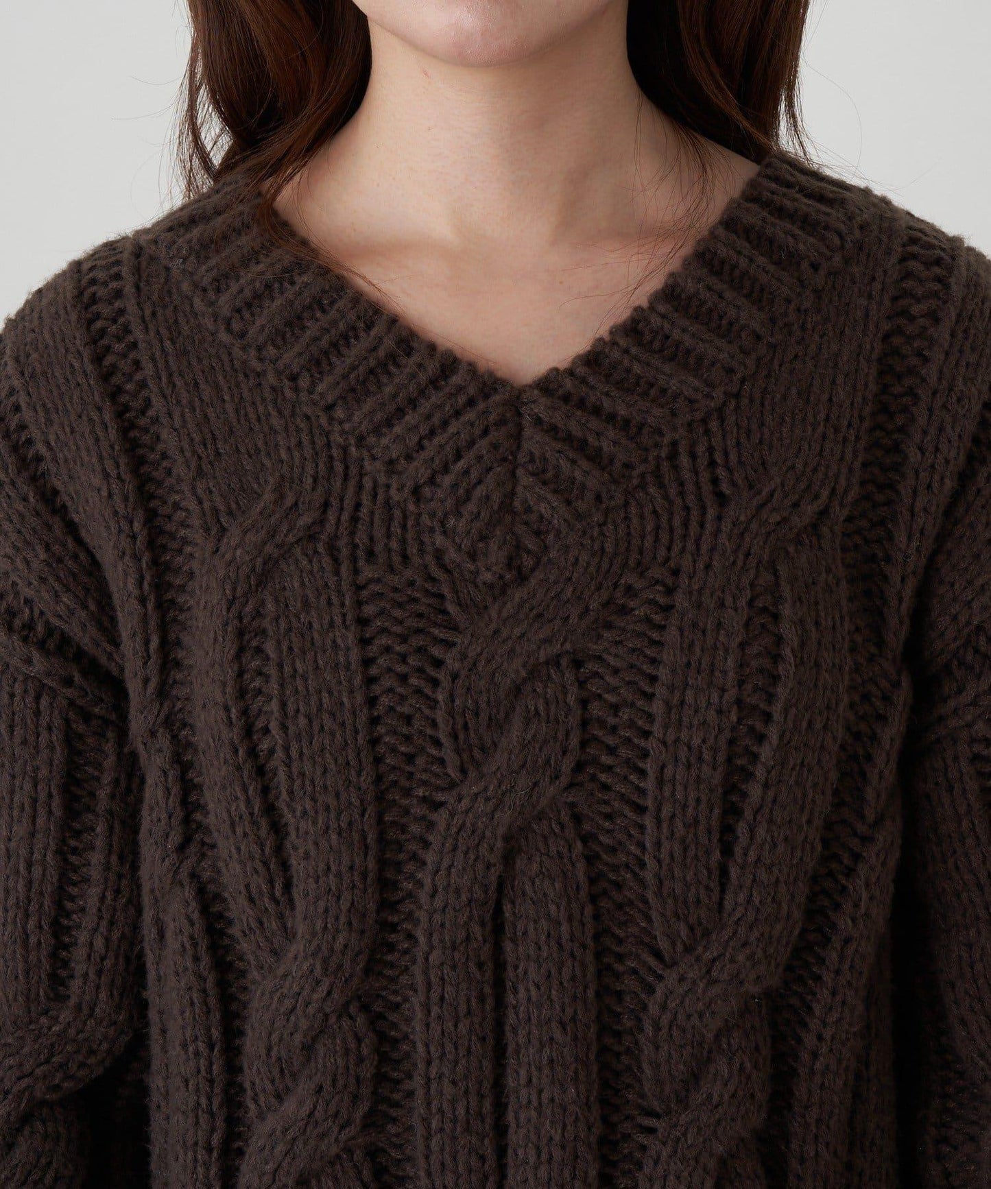 麻花寬鬆針織衫