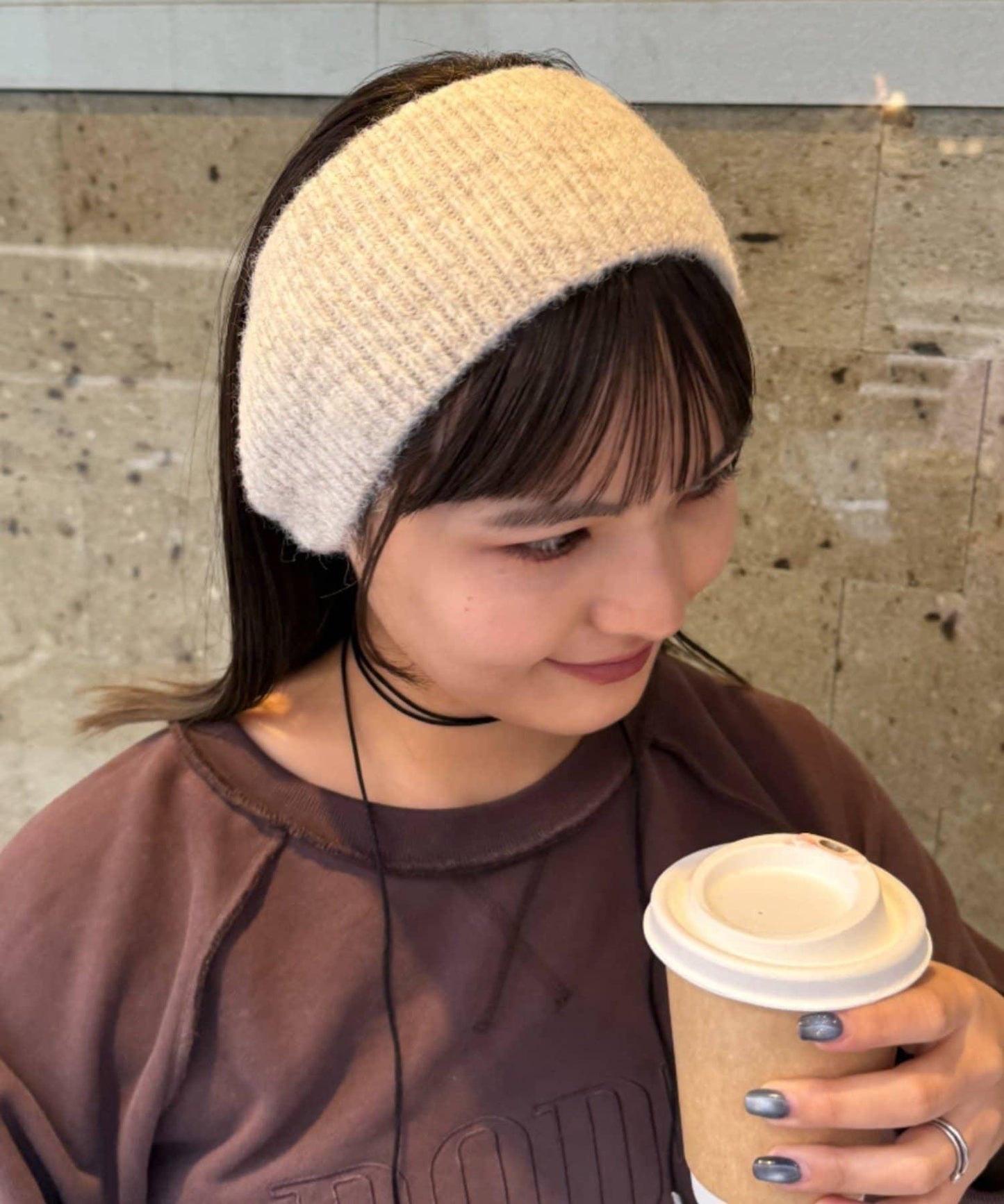 【平價】帶飾牌羅紋髮帶