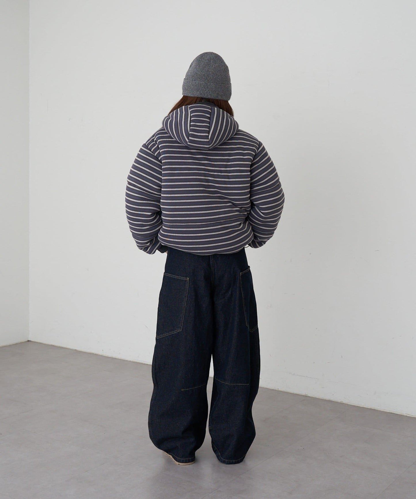 剪裁標誌羽絨服