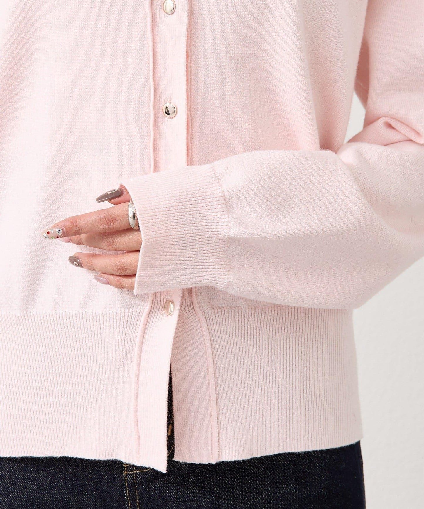 【色/黑色】帶吊墜日常開衫