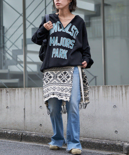 【etsinta/エシンタ】多穿法北歐風針織裹身半身裙