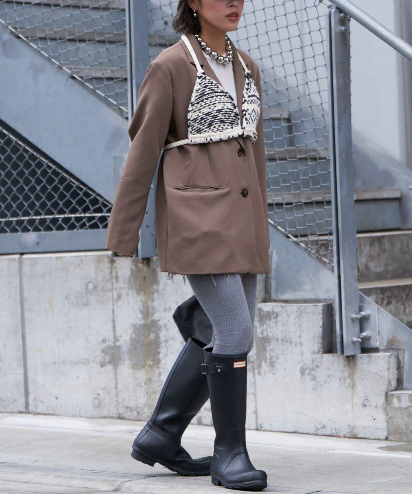 【etsinta/エシンタ】北歐風針織文胸背心