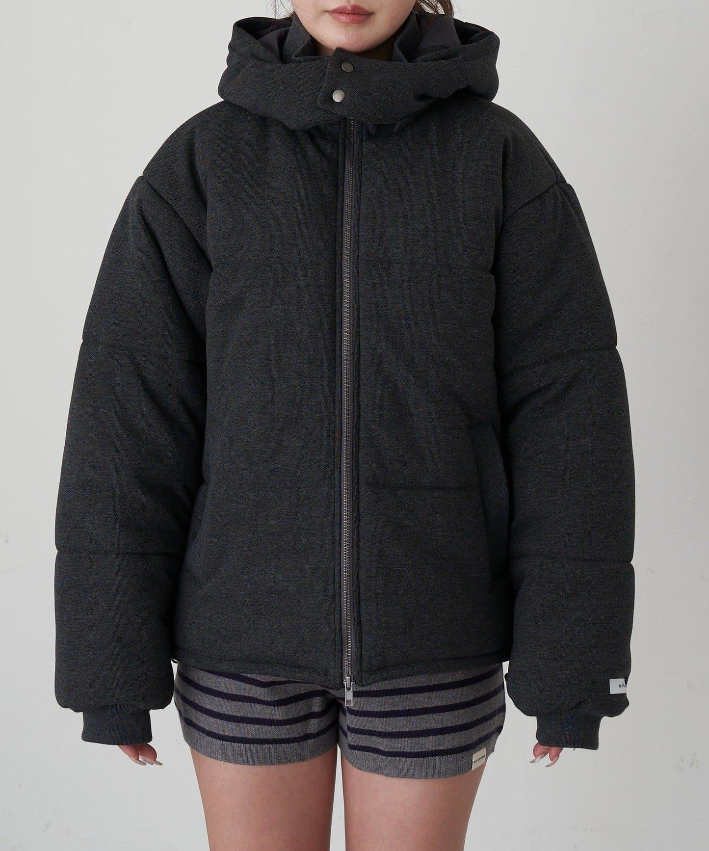 剪裁標誌羽絨服