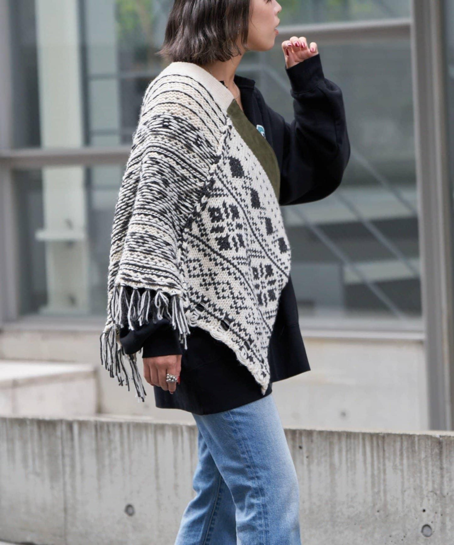 【etsinta/エシンタ】多穿法北歐風針織裹身半身裙