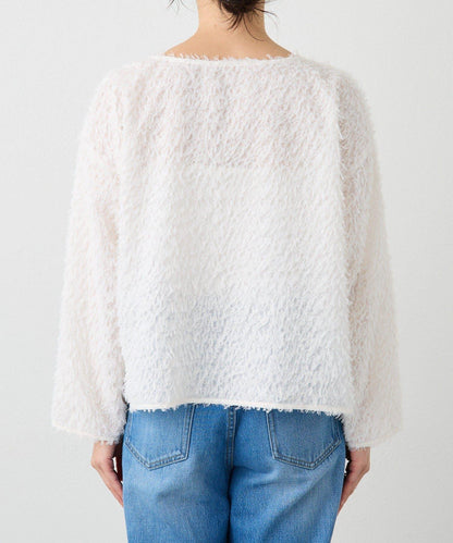 【適合正式場合】羽毛提花襯衫/預計12月下旬發貨