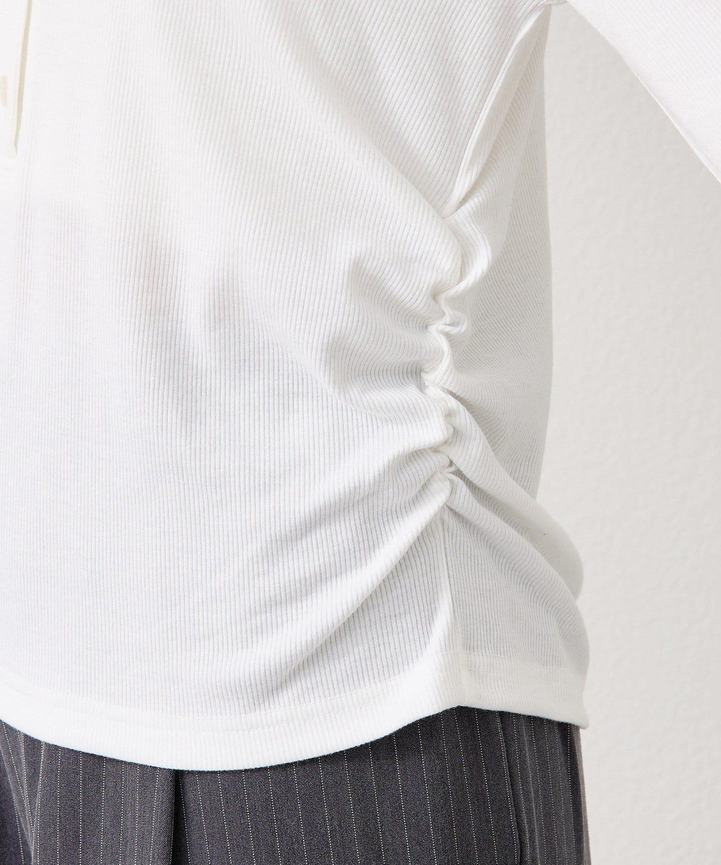 羅紋亨利領套頭衫