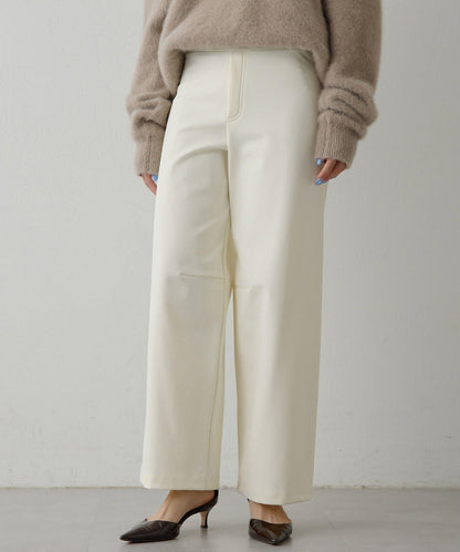 加絨桶型休閒褲