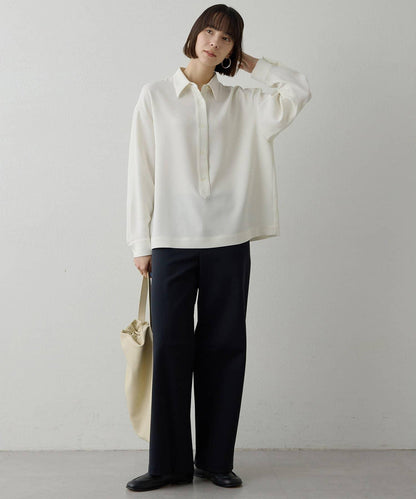 加絨桶型休閒褲