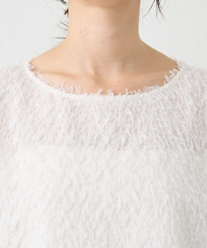 【適合正式場合】羽毛提花襯衫/預計12月下旬發貨