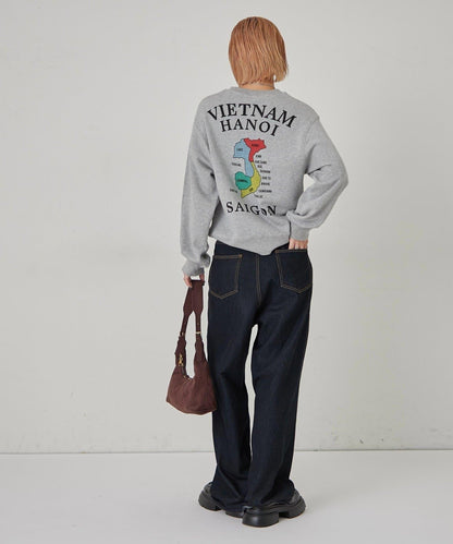 虎刺繡越南風格圖案衛衣