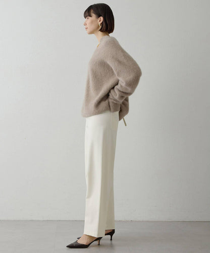 加絨桶型休閒褲