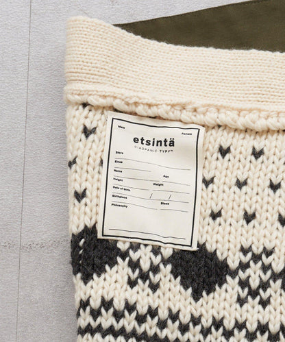 【etsinta/エシンタ】多穿法北歐風針織裹身半身裙