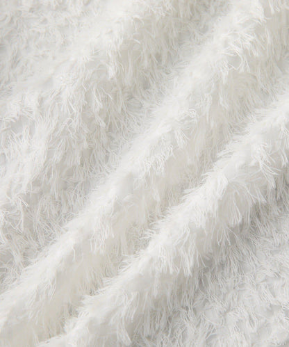 【適合正式場合】羽毛提花襯衫/預計12月下旬發貨