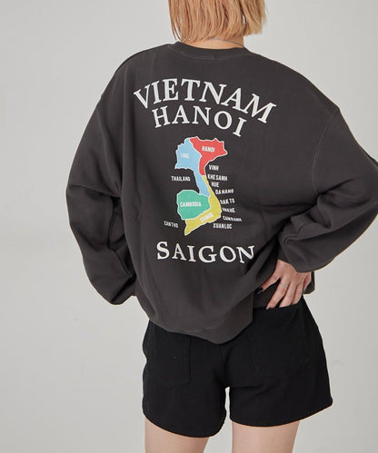 虎刺繡越南風格圖案衛衣