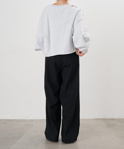 破洞風格印花衛衣