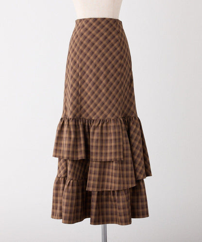 【one after another】長款層疊半身裙