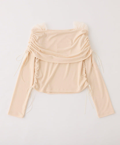 【one after another】一字肩上衣