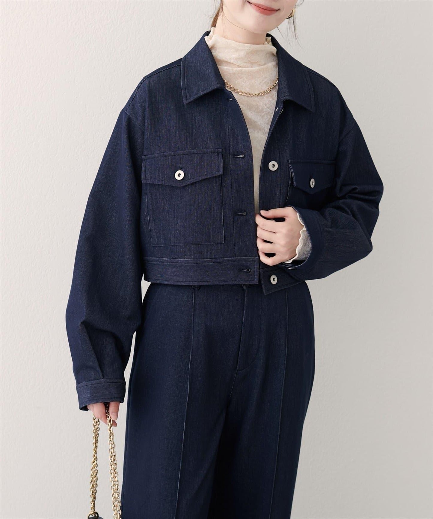 【EVERY.VERY niceclaup】短款襯衫外套