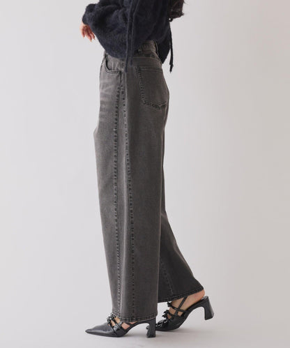 【one after another】可調節腰圍寬鬆牛仔褲