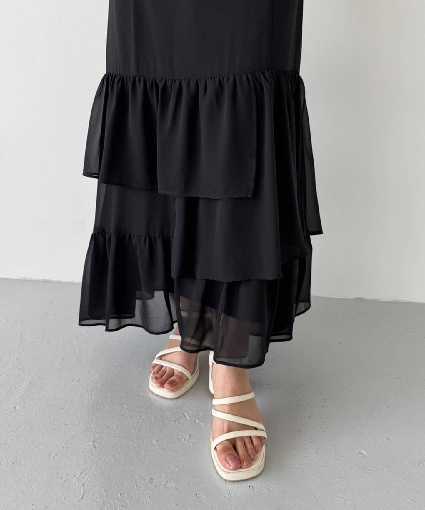 【one after another】長款層疊半身裙