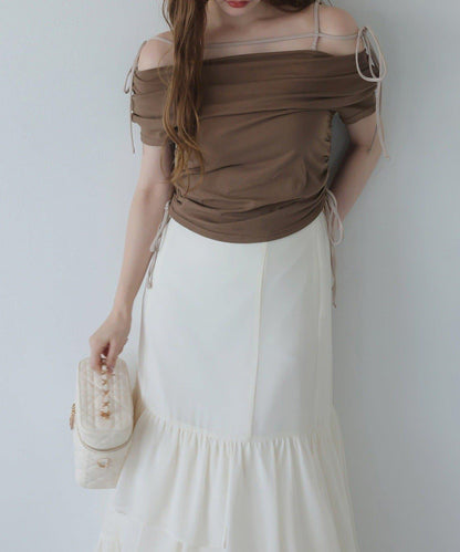 【one after another】長款層疊半身裙