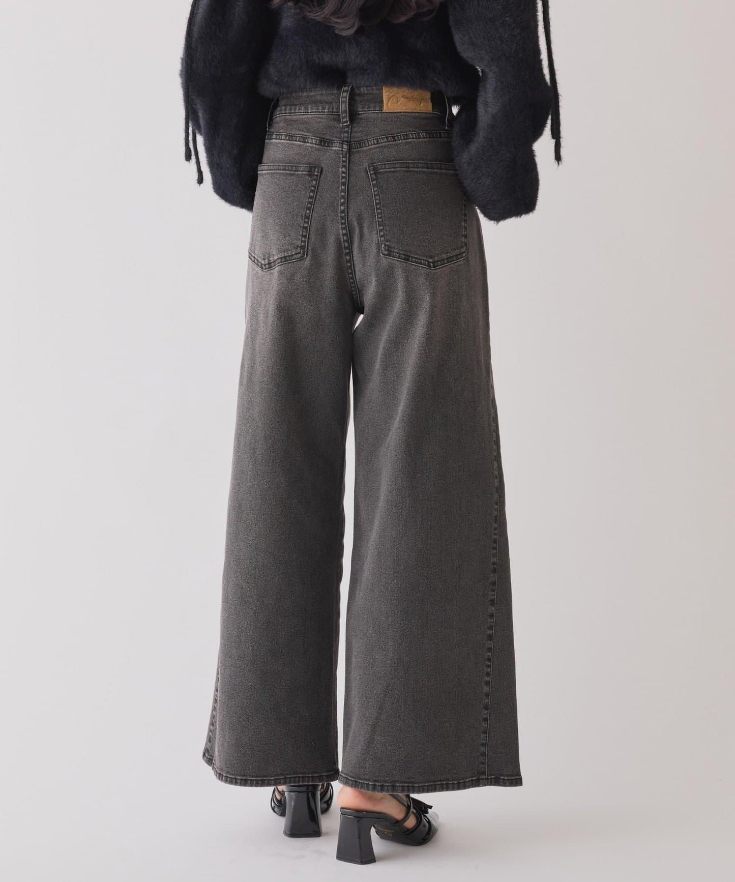 【one after another】可調節腰圍寬鬆牛仔褲