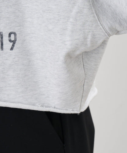 破洞風格印花衛衣