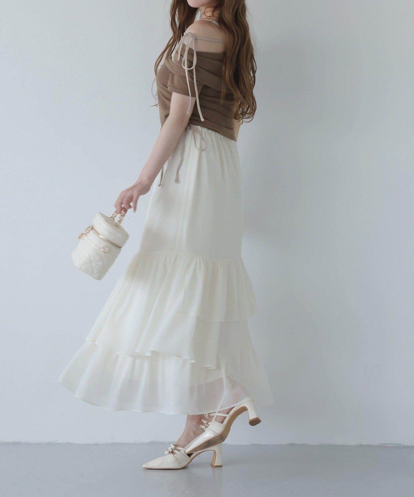 【one after another】長款層疊半身裙