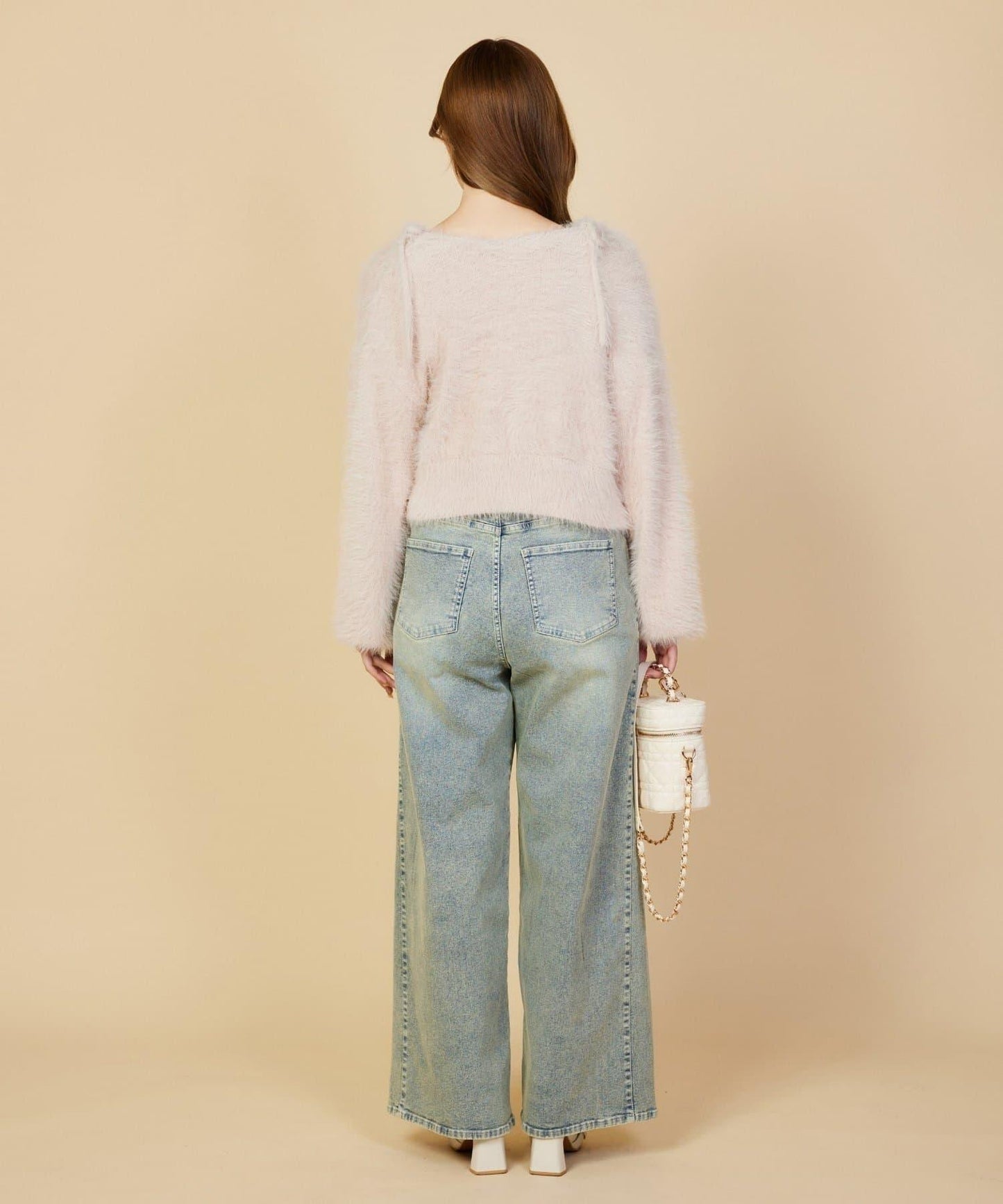 【one after another】可調節腰圍寬鬆牛仔褲