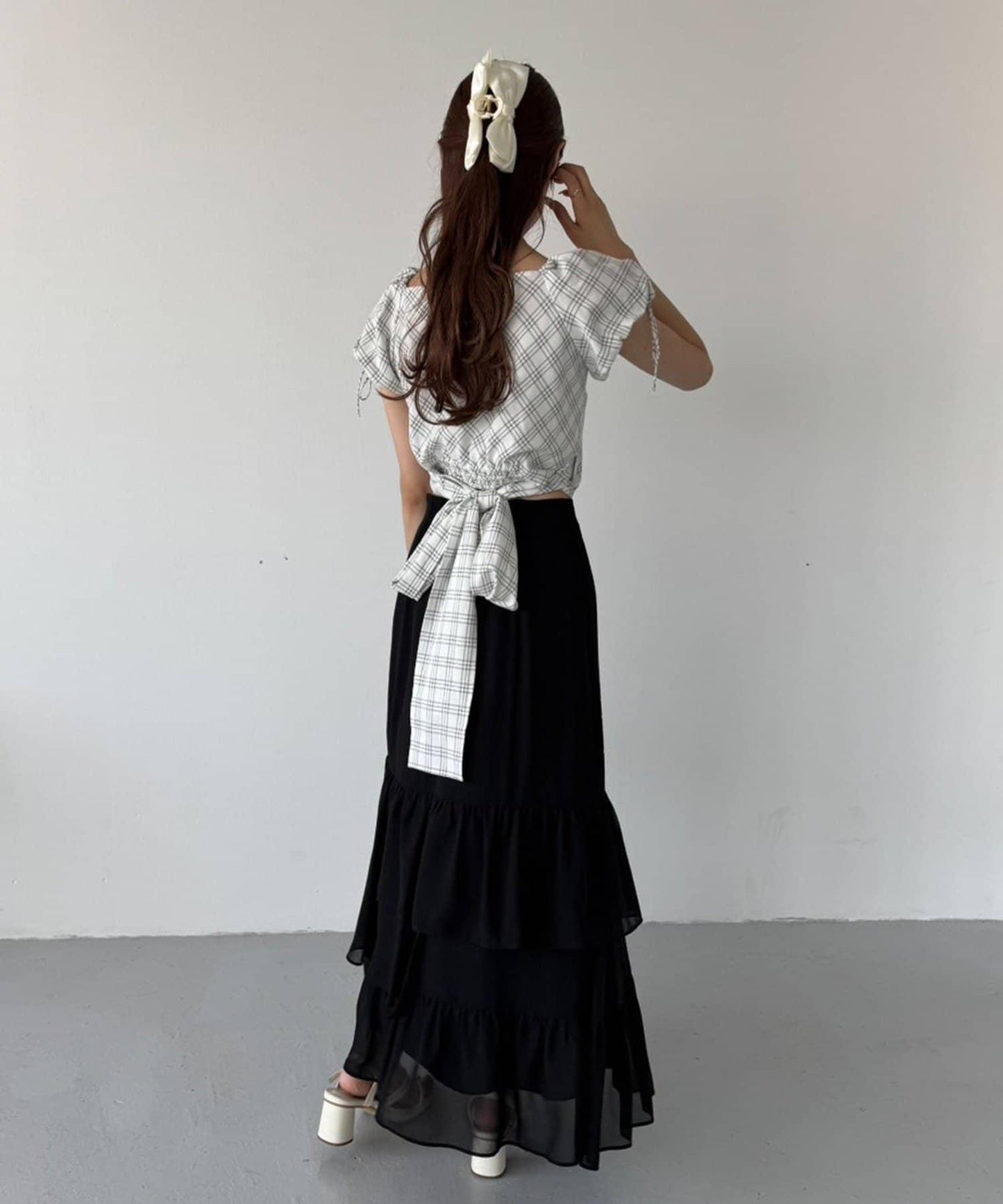 【one after another】長款層疊半身裙