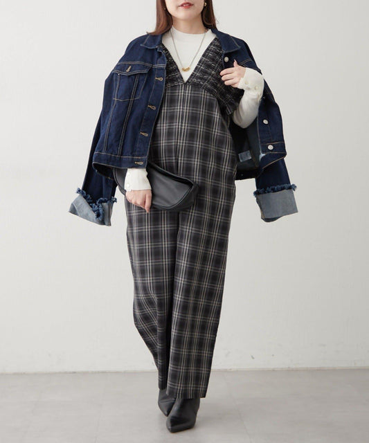 【RMAF】格子收腰連體褲