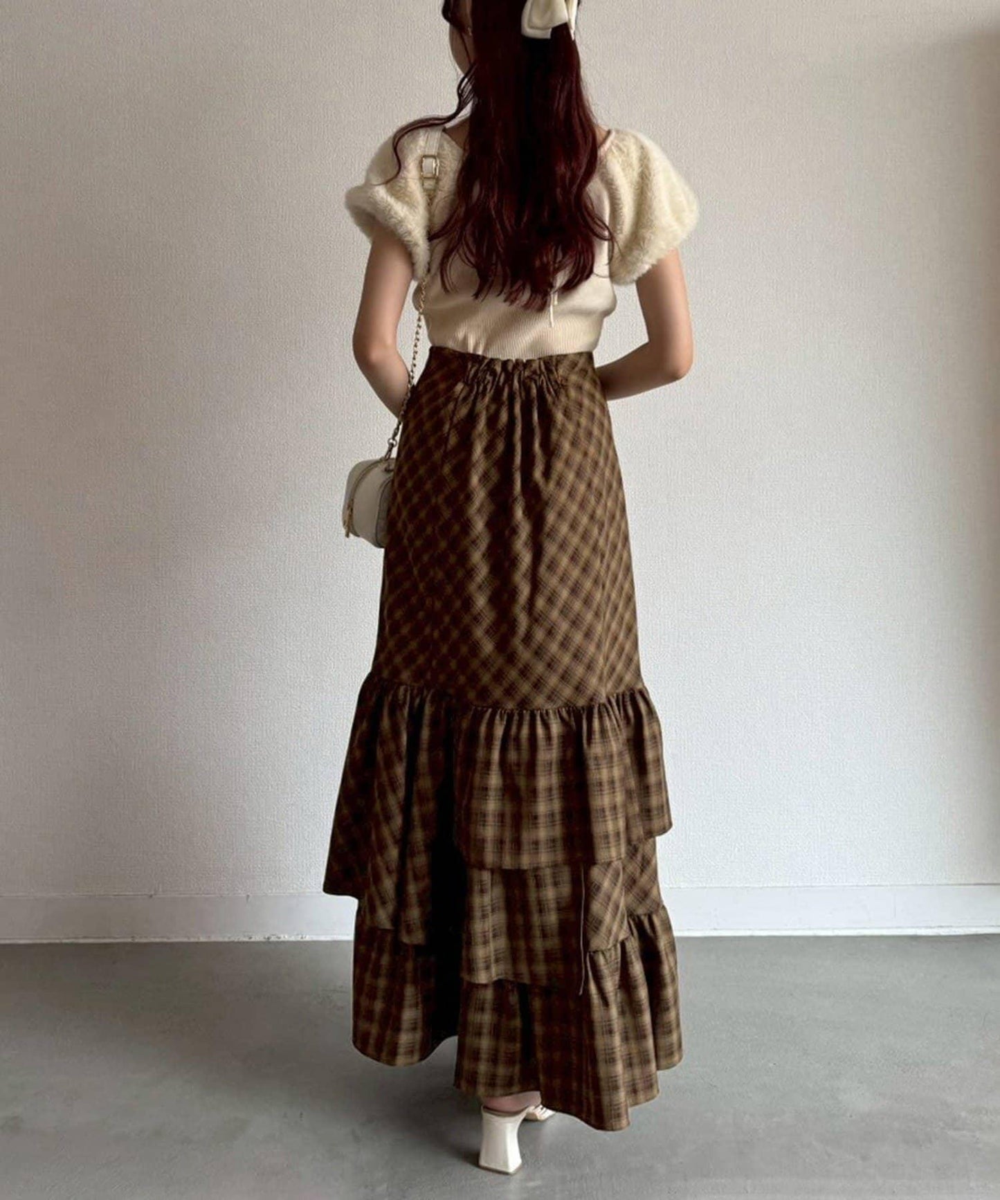 【one after another】長款層疊半身裙