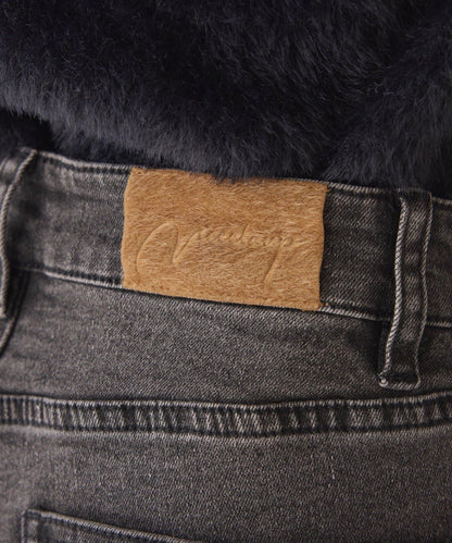 【one after another】可調節腰圍寬鬆牛仔褲