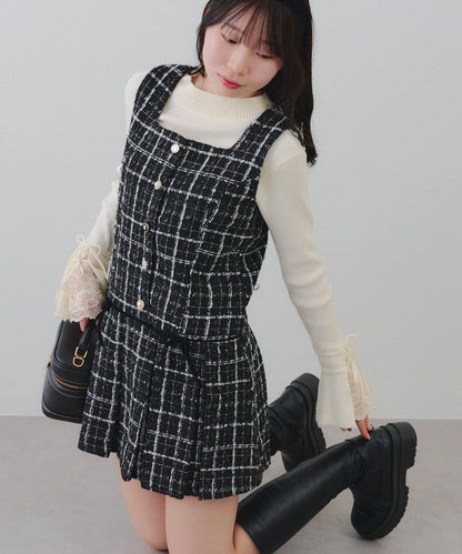 【RMAF】亮片花呢迷你連衣裙