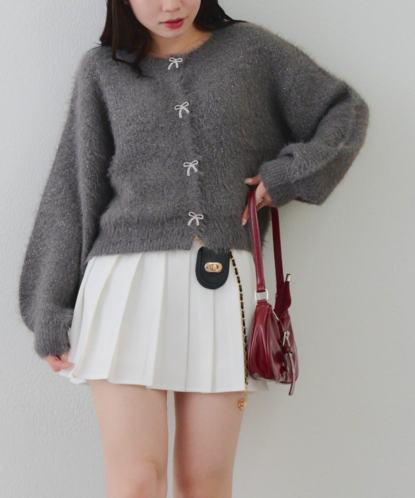 【RMAF】水鑽蝴蝶結開衫