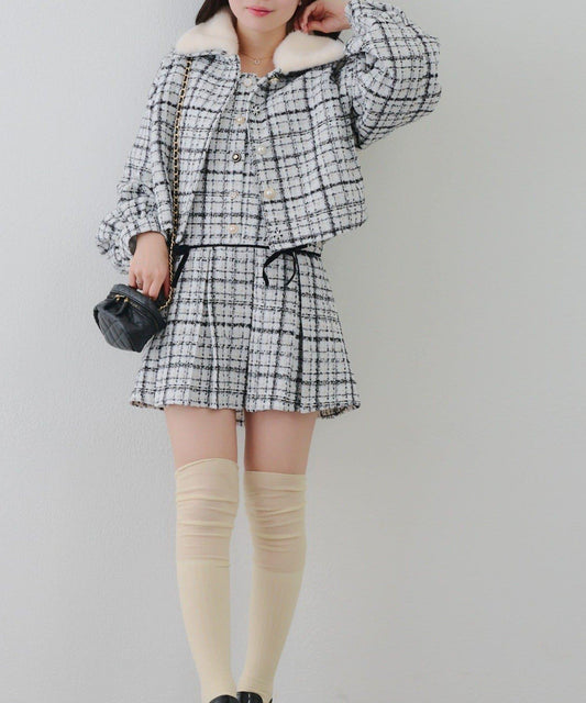 【RMAF】亮片花呢迷你連衣裙