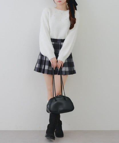 【RMAF】珠飾珍珠羽毛套頭衫